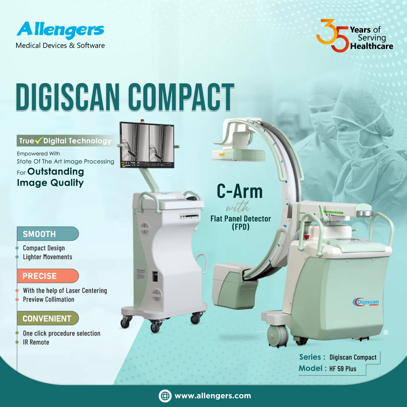 Allengers DigiScan Compact C-arm HF 59 Plus